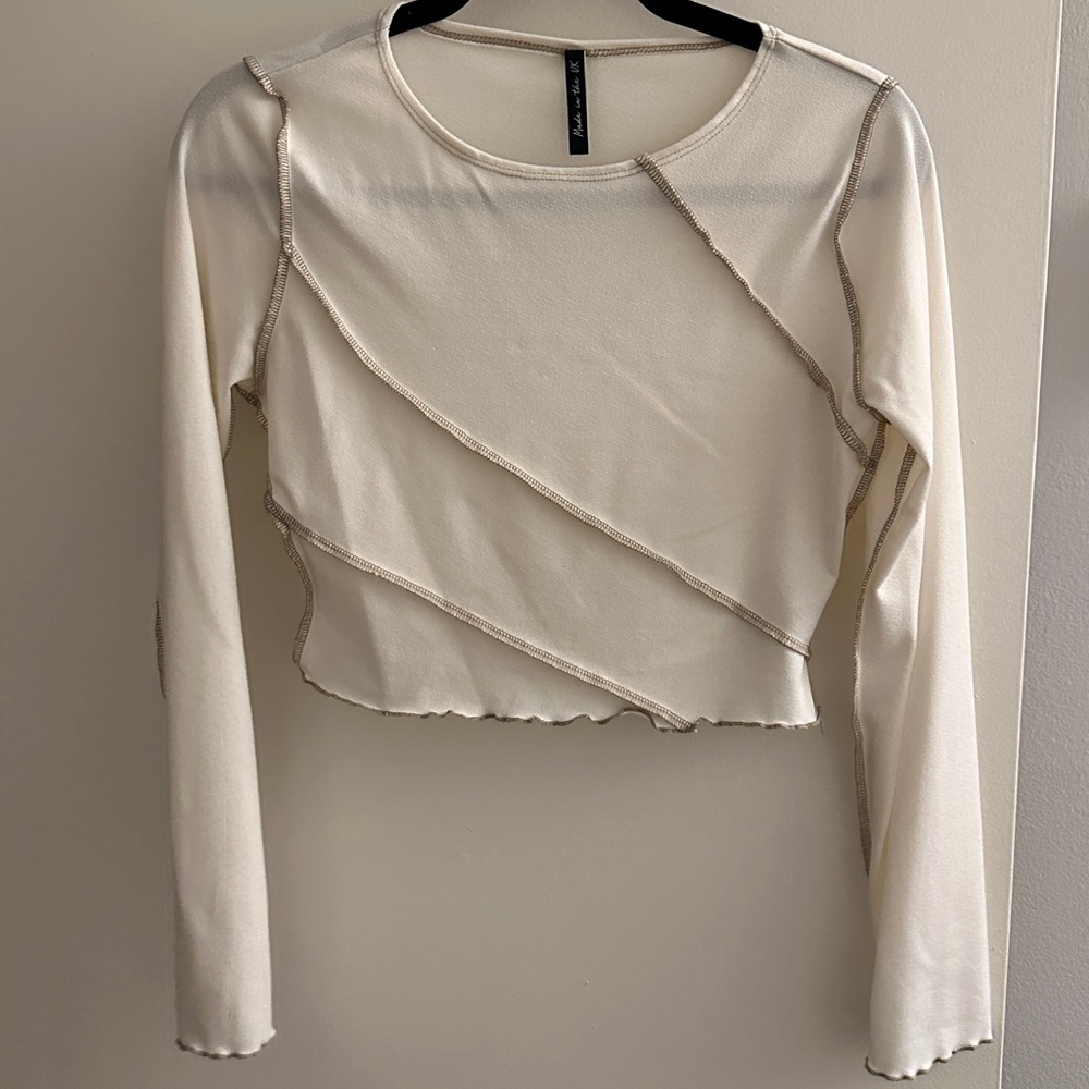 Women T-shirt Long Sleeve Size L